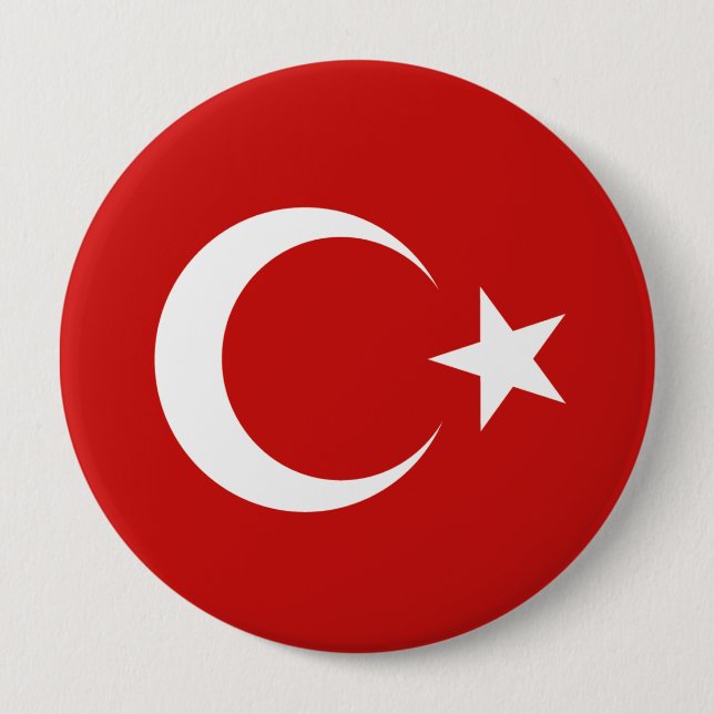 Badge Rond 10 Cm Turquie (Devant)