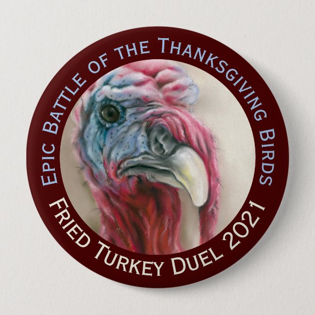 Badge Rond 10 Cm Turquie Duel Holiday Cook Off Pinback Button (Devant)