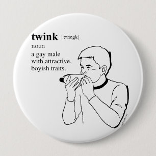 BADGE ROND 10 CM TWINK