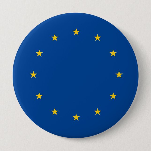 Badge Rond 10 Cm Union européenne (Devant)