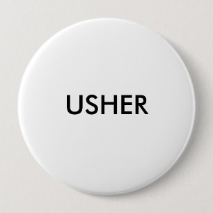 BADGE ROND 10 CM USHER