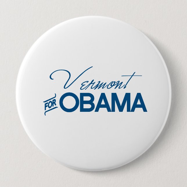 Badge Rond 10 Cm Vermont pour Obama -.png (Devant)