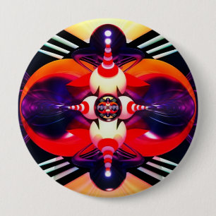 Badge Rond 10 Cm Virtual Abstract