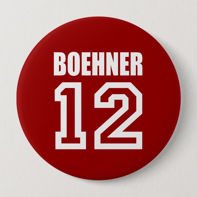Badge Rond 10 Cm Vitesse d'élection de JOHN BOEHNER (Devant)