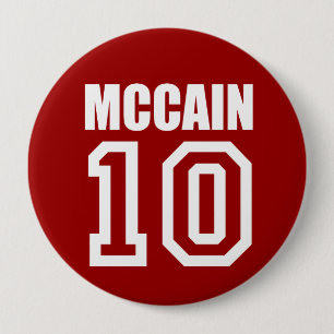 Badge Rond 10 Cm Vitesse d'élection de JOHN MCCAIN