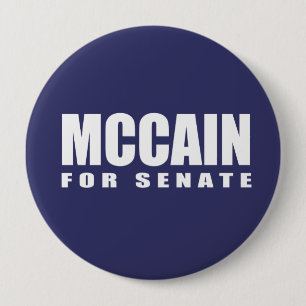 Badge Rond 10 Cm Vitesse d'élection de JOHN MCCAIN