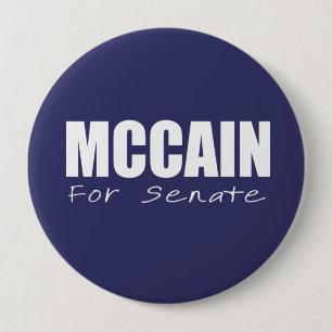 Badge Rond 10 Cm Vitesse d'élection de JOHN MCCAIN