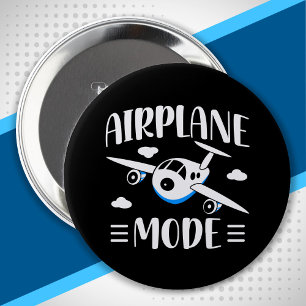 Badge Rond 10 Cm Vol pour la première fois - Vol avec enfants - Mod