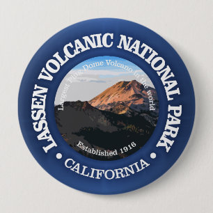 Badge Rond 10 Cm Volcanique de Lassen (NP2)