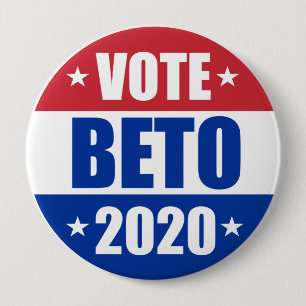 Badge Rond 10 Cm Vote Beto O'rourke pour l'élection 2020 de
