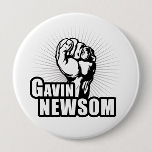 Badge Rond 10 Cm Vote Gavin Newsom