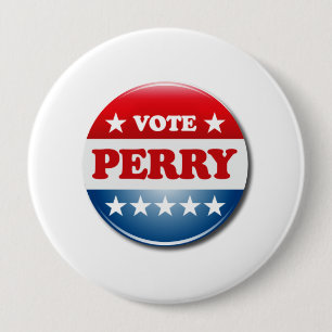 BADGE ROND 10 CM VOTE PERRY