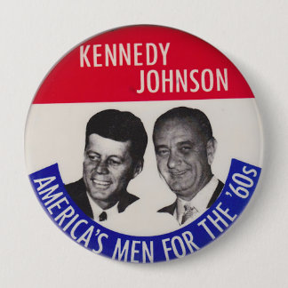 Badge Rond 10 Cm Vote pour le bouton d'élection de Kennedy