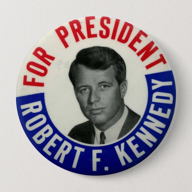 Badge Rond 10 Cm Vote pour le bouton d'élection de Kennedy (Devant)