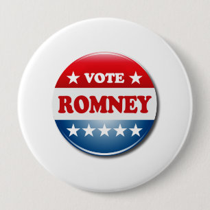 BADGE ROND 10 CM VOTE ROMNEY