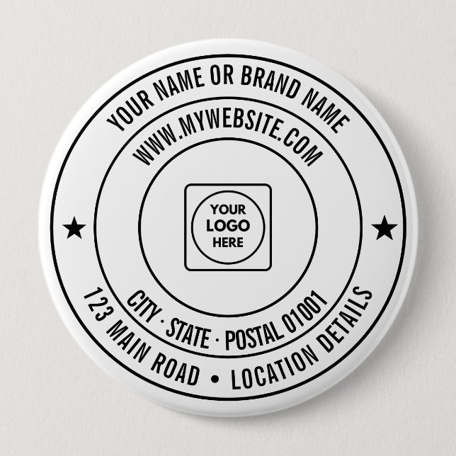 Badge Rond 10 Cm Votre modèle de conception de promotion commercial (Devant)