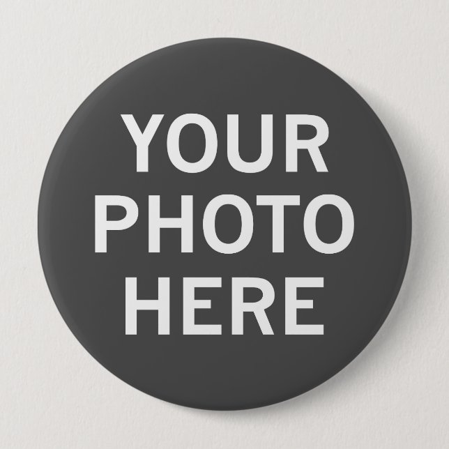 Badge Rond 10 Cm Votre photo ici (Devant)