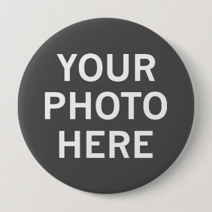 Badge Rond 10 Cm Votre photo ici