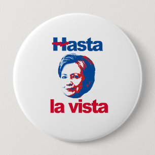 Badge Rond 10 Cm Vue de La de Hasta - Hillary tordue - -