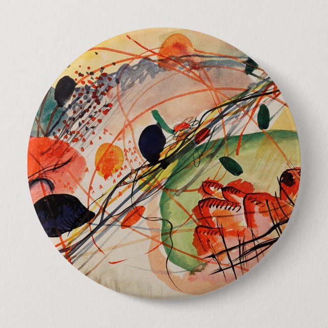 Badge Rond 10 Cm Wassili Kandinsky - Aquarelle 6 (Devant)