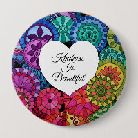 Watercolor Rainbow Mandala With Heart