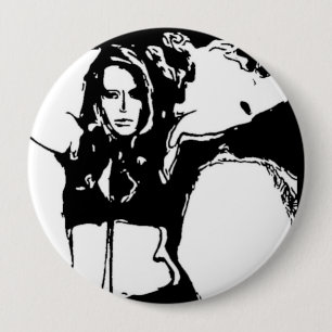 Badge Rond 10 Cm Witchy Woman