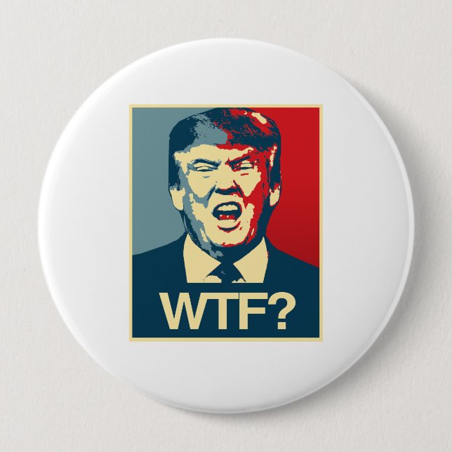 Badge Rond 10 Cm WTF - Affiche d'Anti-Atout - Anti-Atout - (Devant)