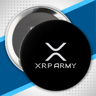 Badge Rond 10 Cm XRP Army Quote Hodl Crypto Cryptocurrency Meme