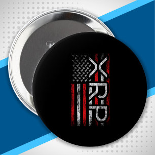 Badge Rond 10 Cm XRP Crypto Cryptocurrency American Flag Meme