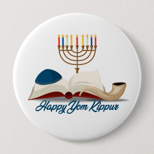 Badge Rond 10 Cm Yom Kippour