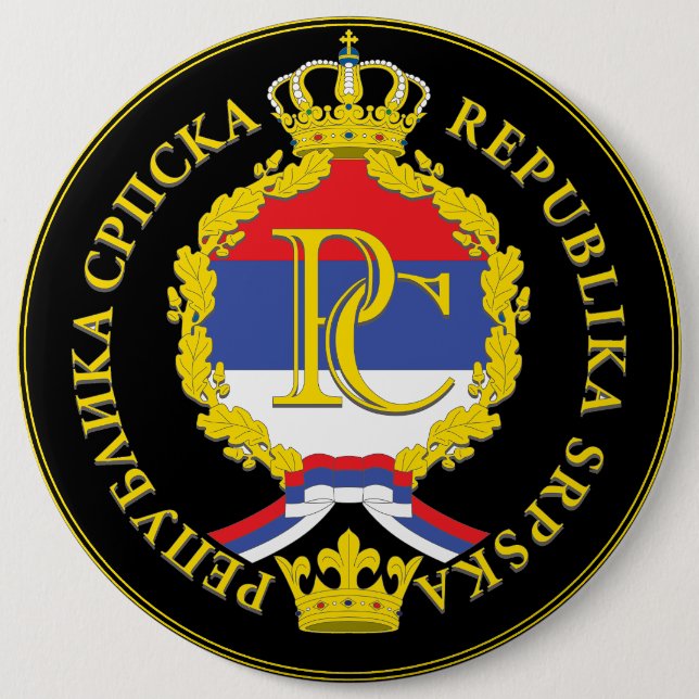 Badge Rond 15,2 Cm Република Српска (Devant)