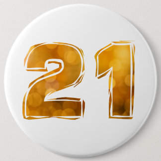 Badge Rond 15,2 Cm 21 21e anniversaire