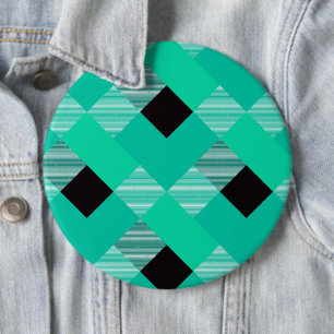 Badge Rond 15,2 Cm Abstraction de carré géométrique 10