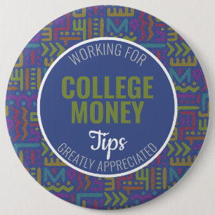 Badge Rond 15,2 Cm Abstrait bleu Conseils appréciés Financement u