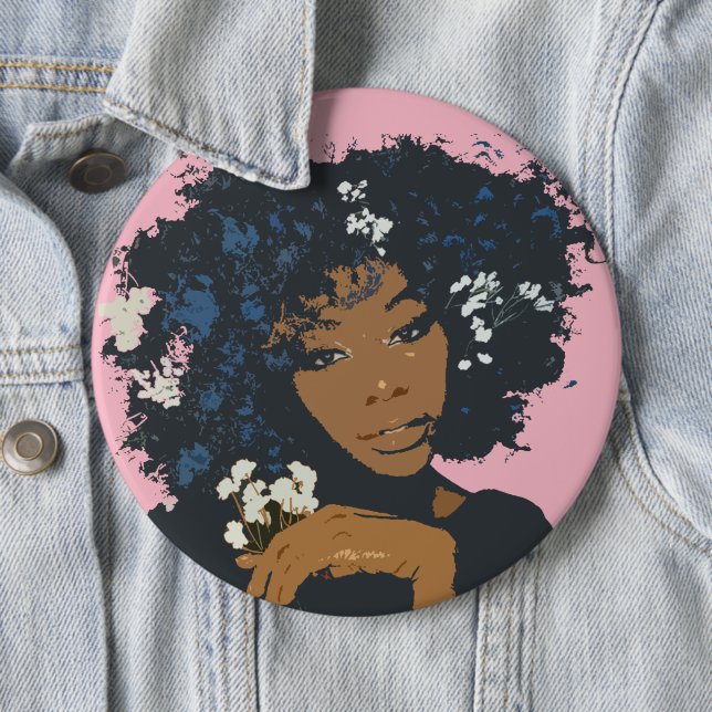 Badge Rond 15,2 Cm Afri4 (En situation)