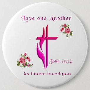 Badge Rond 15,2 Cm Aimez les uns les autres
