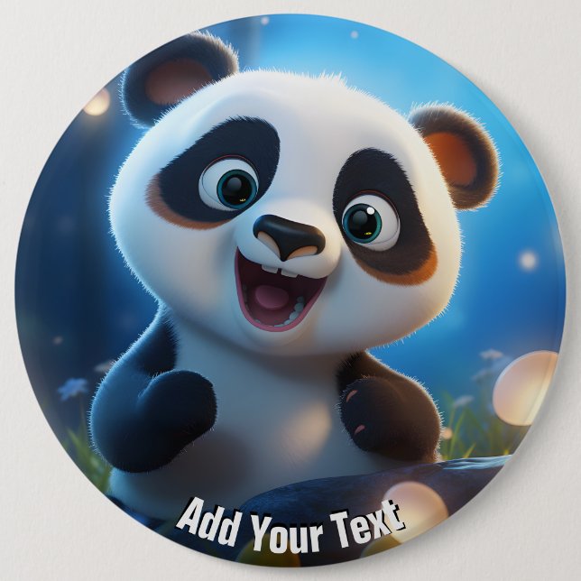 Badge Rond 15,2 Cm Ajouter Votre Bouton Arrondi Texte (Devant)