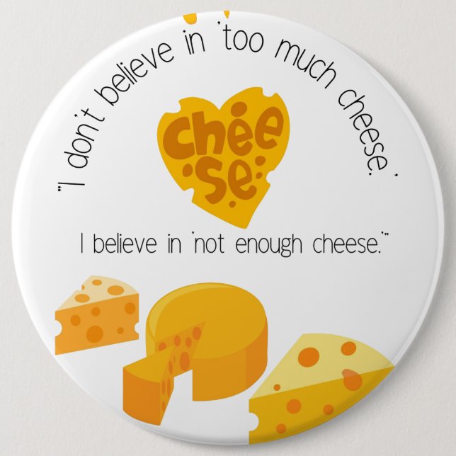 Badge Rond 15,2 Cm amant chesse (Devant)