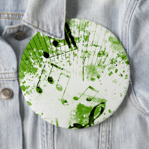 Badge Rond 15,2 Cm Ambiance Musicale 7