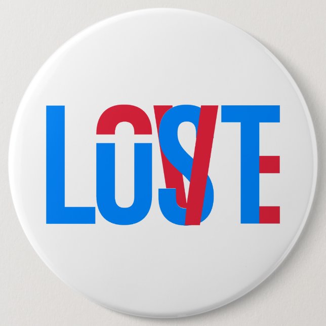 Badge Rond 15,2 Cm Amour, Goût, Perdu (Devant)