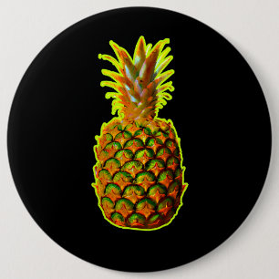 Badge Rond 15,2 Cm Ananas Lumineux