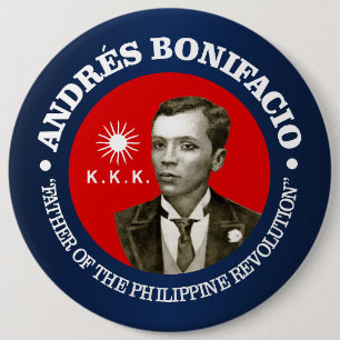 Badge Rond 15,2 Cm Andres Bonifacio