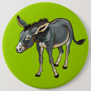 Badge Rond 15,2 Cm âne