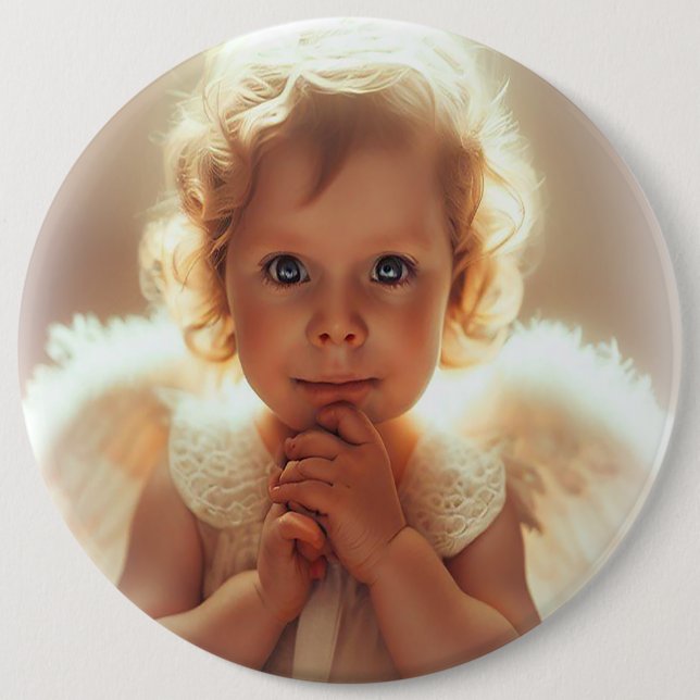 Badge Rond 15,2 Cm Angel (Devant)