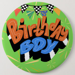 Badge Rond 15,2 Cm Anniversaire Garçon Colossal 6 pouces rond