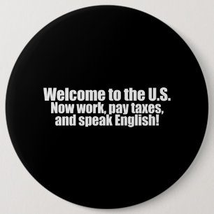 Badge Rond 15,2 Cm Anti-Obama - l'accueil payent maintenant des