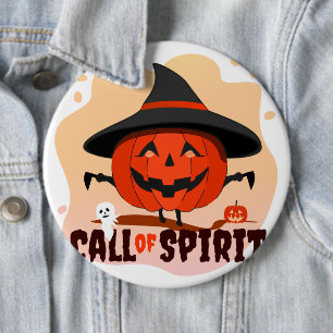 Badge Rond 15,2 Cm Appel de l'Esprit d'Halloween