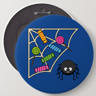 Badge Rond 15,2 Cm Araignée de bonbons