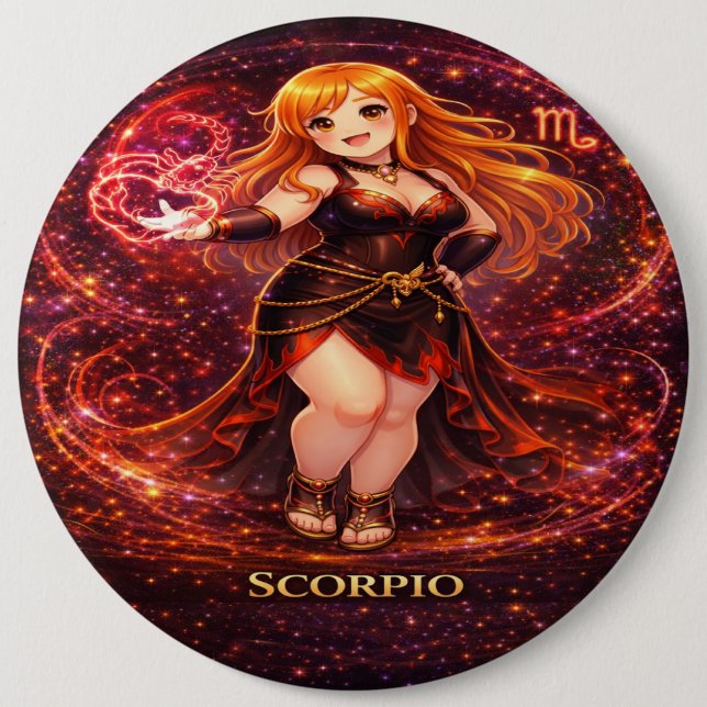 Badge Rond 15,2 Cm Archive Galaxy: Scorpio Shadow Familiar (Devant)
