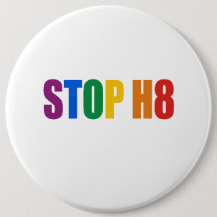 BADGE ROND 15,2 CM ARRÊTEZ H8